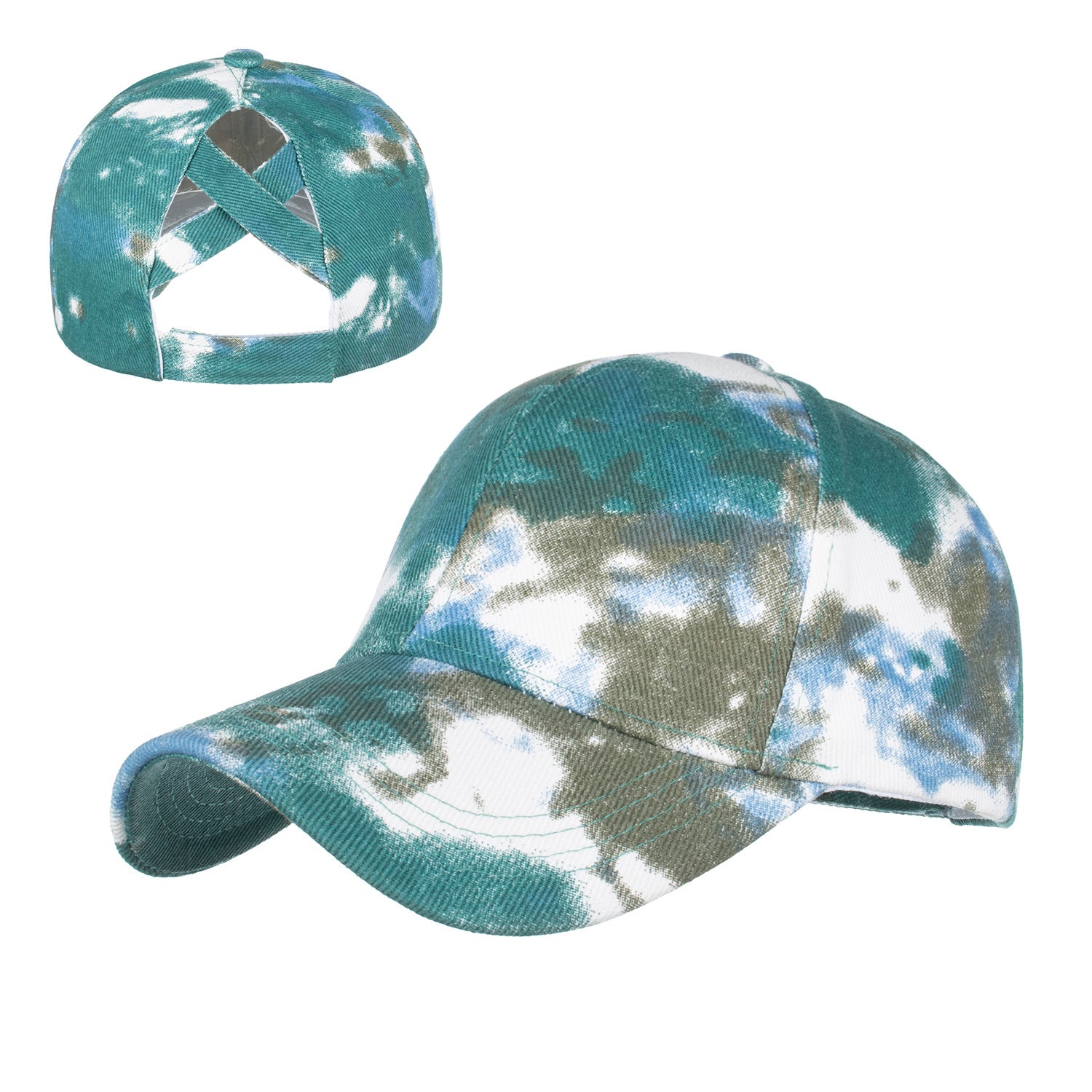 Wholesale Spring and Autumn New Tie-Dye Cross Baseball Cap for Men and Women Couple Cap Casual Trendy Cap B747